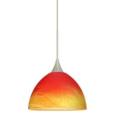 Besa Lighting Besa Pendant Brella Satin Nickel Solare 1x6W LED 1XC-4679SL-LED-SN